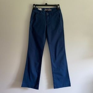 Delia's Size 00 Short Jordin Navy Twill Pants NWT